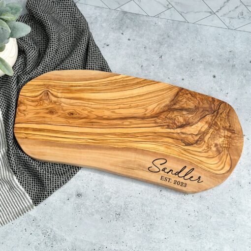 Personalized Olive Wood Charcuterie Board A Timeless Gift for Special Occasions - Image 3