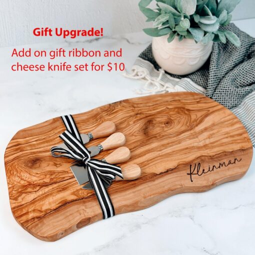 Personalized Olive Wood Charcuterie Board A Timeless Gift for Special Occasions - Image 5