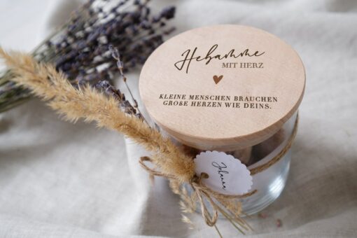 Personalized Engraved Storage Glass for Midwives A Heartfelt Gift for Healthcare Heroes - Image 3