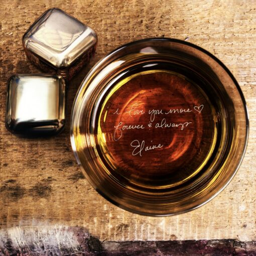 Personalized Handwritten Whiskey Glass A Secret Message in Every Sip - Image 5