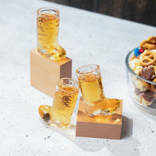 Personalized Cowboy Boot Shot Glass Set Lasso Your Party with Style - Image 6