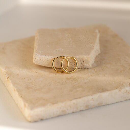 Caitlyn Minimalist Hoop Earrings Everyday Elegance for Every Occasion - Image 4
