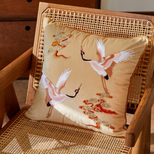 Luxurious Velvet Animal Appliqu? Throw Pillow Cover Embellish Your Abode with Retro Elegance - Image 2