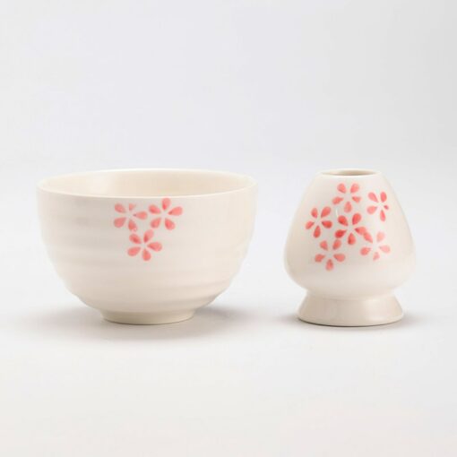 Exquisite Handcrafted Sakura Matcha Bowl Set Serenity in Every Sip - Image 5