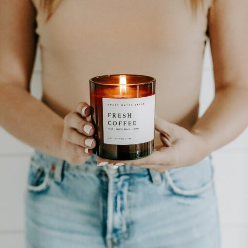 Invigorating Fresh Brewed Coffee Candle A Coffee Lover's Aromatic Delight - Image 2