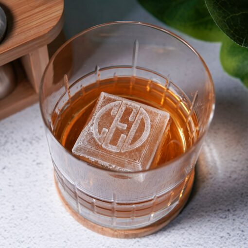 Personalized Monogrammed Whiskey Ice Tray Elevate Your Cocktail Experience - Image 2