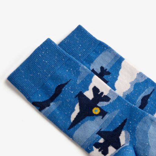 F-16 Fighter Jet Socks Vibrant and Patriotic Socks for Aviation Enthusiasts - Image 2