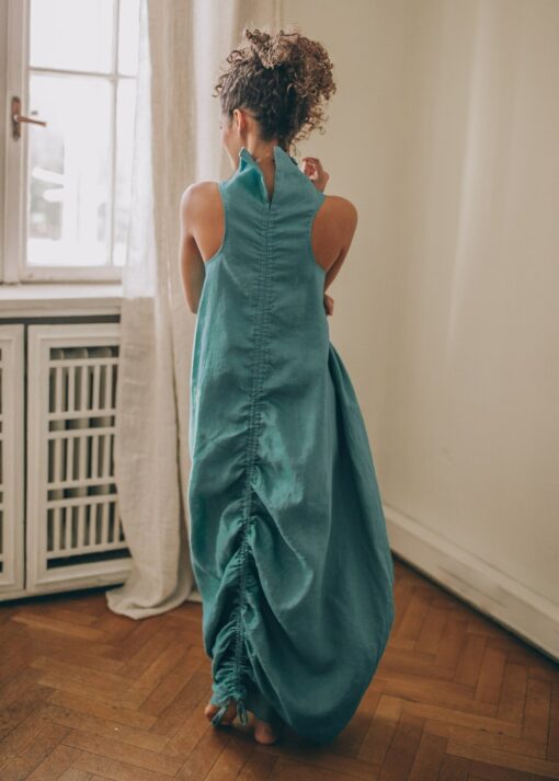 Breezy Linen Maxi Dress Elevate Your Summer Style with Comfort and Elegance - Image 6