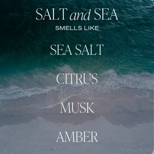 Tranquil Shores Salt & Sea Candle | Escape to Coastal Serenity - Image 3
