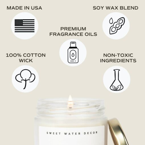 Tranquil Shores Salt & Sea Candle | Escape to Coastal Serenity - Image 2