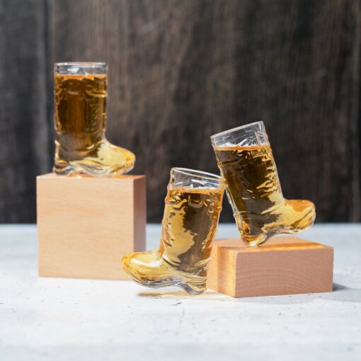 Personalized Cowboy Boot Shot Glass Set Lasso Your Party with Style - Image 2