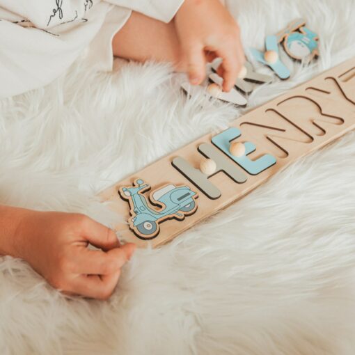 Personalized Dinosaur Name Puzzle A Roaring Gift for Toddlers and Dino-Lovers - Image 2