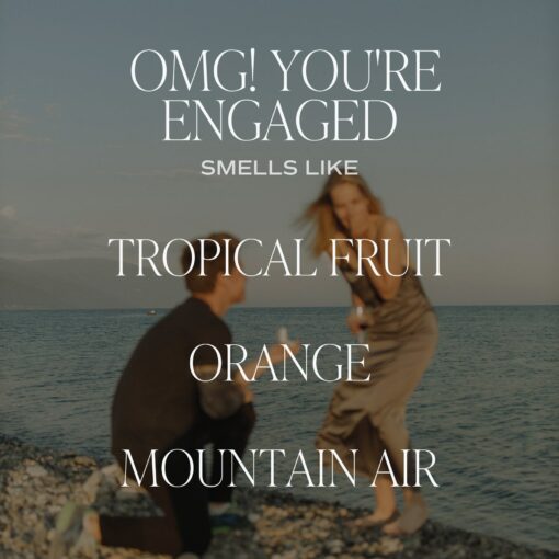 Celebrate Your Love with Our "OMG! You're Engaged!" Soy Candle - Image 3
