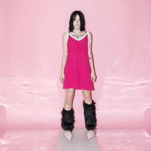 Y2K Hot Pink Tennis Mini Dress A Nostalgic Sporty Chic - Image 5