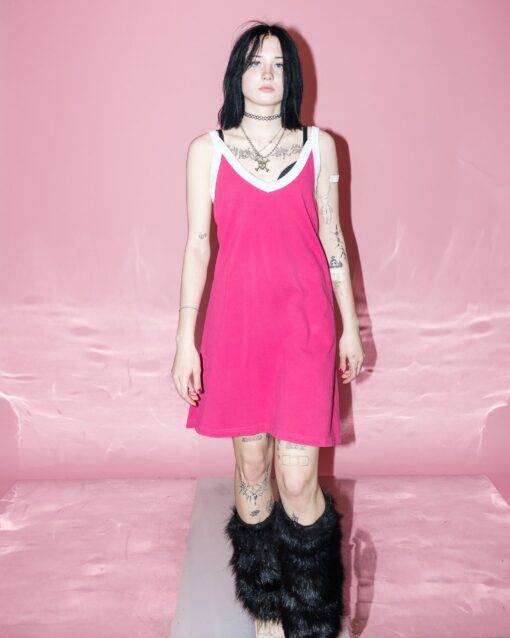 Y2K Hot Pink Tennis Mini Dress A Nostalgic Sporty Chic - Image 6