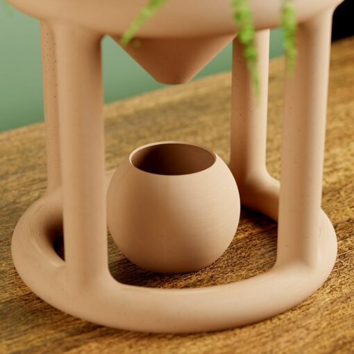 The FUNNEL Planter Modern Indoor Decor with Stand and Water Catch, Perfect for Gifting - Image 2
