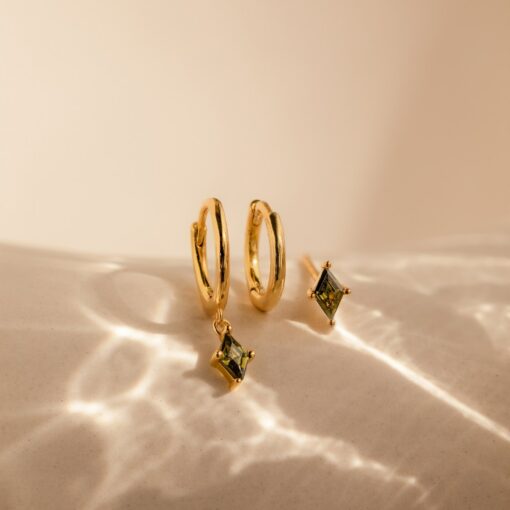 Captivating Peridot Earring Set Minimalist Elegance for Every Occasion - Image 5