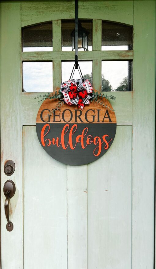 Georgia Bulldogs Front Door Hanger Show Your Team Spirit with Style - Image 4