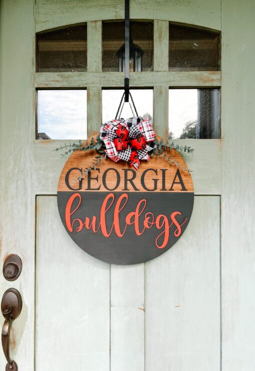 Georgia Bulldogs Front Door Hanger Show Your Team Spirit with Style - Image 3