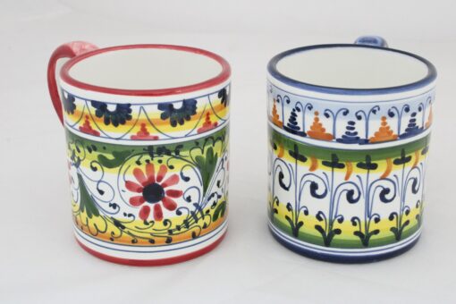 Tuscan Treasures Vibrant Geometric Italian Ceramic Mugs (Set of 4) - Image 3
