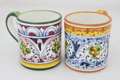 Tuscan Treasures Vibrant Geometric Italian Ceramic Mugs (Set of 4) - Image 4