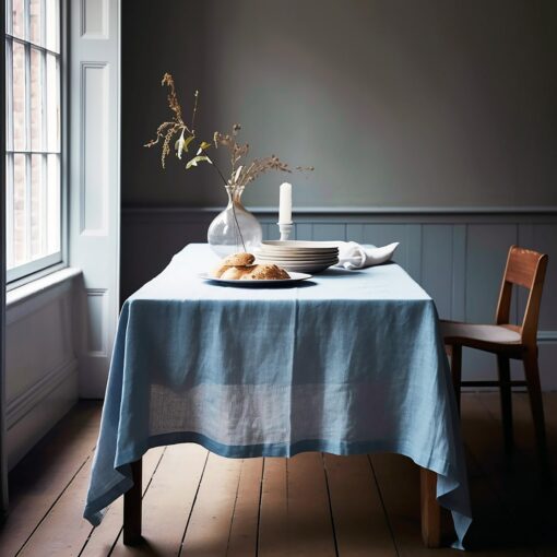 Linen Tablecloth 41 Colors | Natural Linen Rectangle Tablecloth | Handmade Tablecloth for Kitchen & Dining Room - Image 5