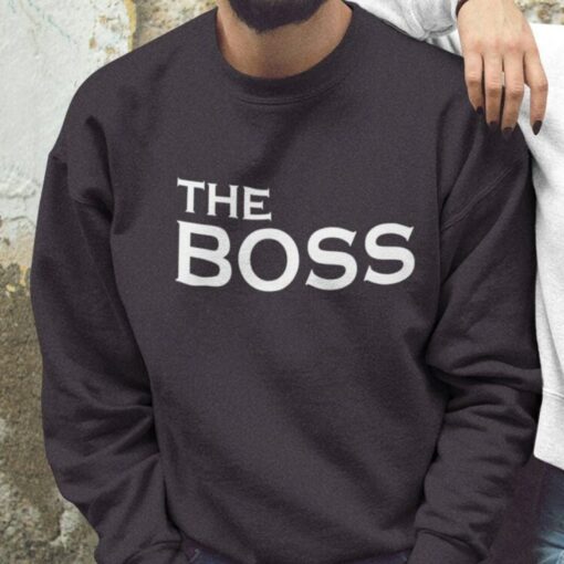 Fall Fashion's Power Couple The Boss & Real Boss Sweatshirts - A Unique Birthday Gift - Image 2