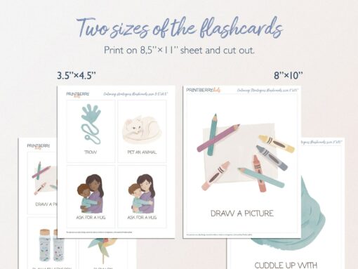 41 Calming Corner Flashcards Empowering Kids with Calming Strategies and Emotional Regulation - Image 6
