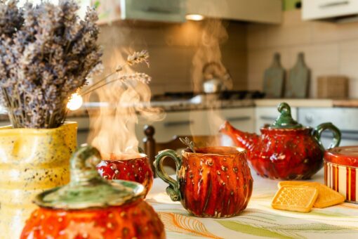 Bewitching Pumpkin Mugs A Spooktacular Duo of Handmade Ceramic Cups - Image 4