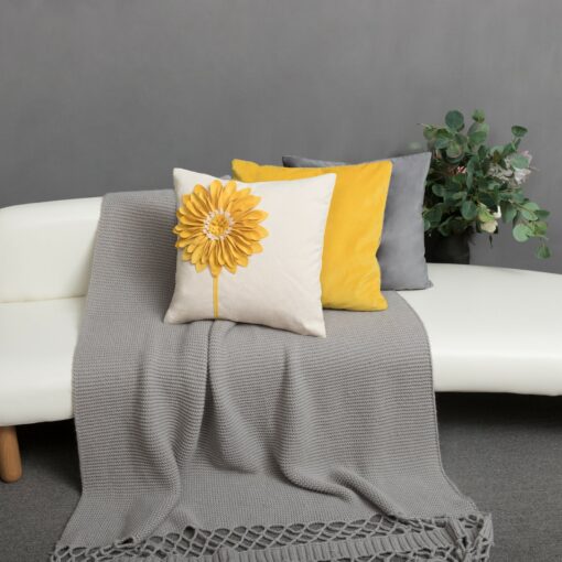 Sunflower Throw Pillow Cover Brighten Your Home with Floral Charm - Image 4