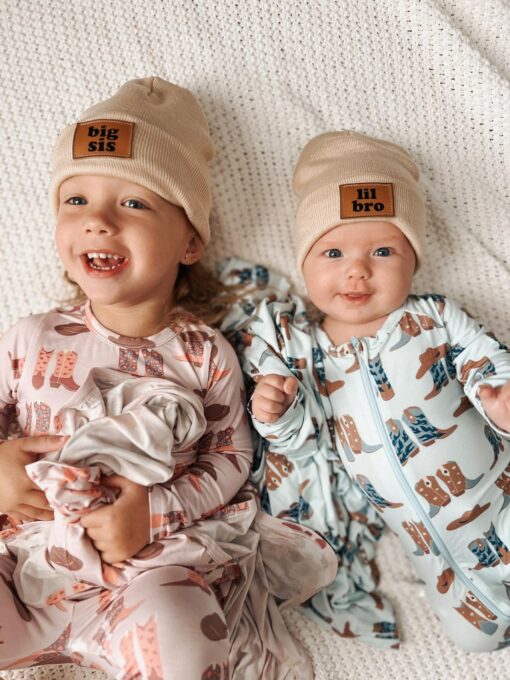 Cozy Family Beanies Matching Hats for Big Bro, Little Bro, Big Sis, Mama, and Dada - Image 2