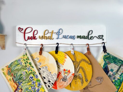 Personalized 3D Art Display Sign Immortalize Your Child's Artistic Genius - Image 4