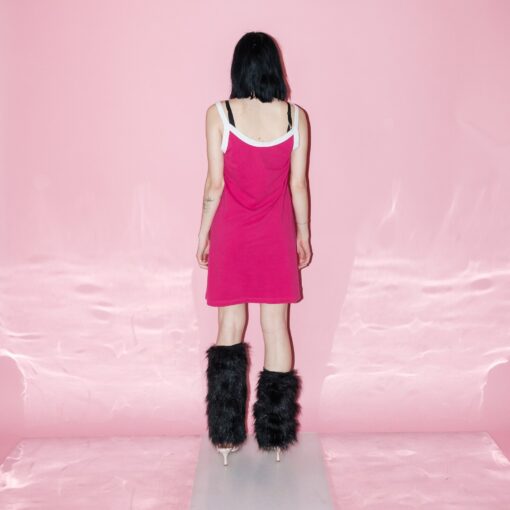 Y2K Hot Pink Tennis Mini Dress A Nostalgic Sporty Chic - Image 3