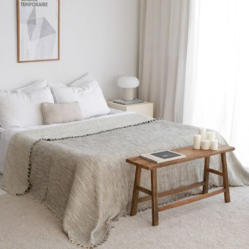Luxurious Turkish Cotton Bedspread Indulge in Organic Comfort and Boho Charm - Image 6