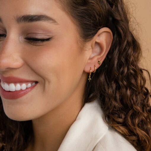 Captivating Peridot Earring Set Minimalist Elegance for Every Occasion - Image 3