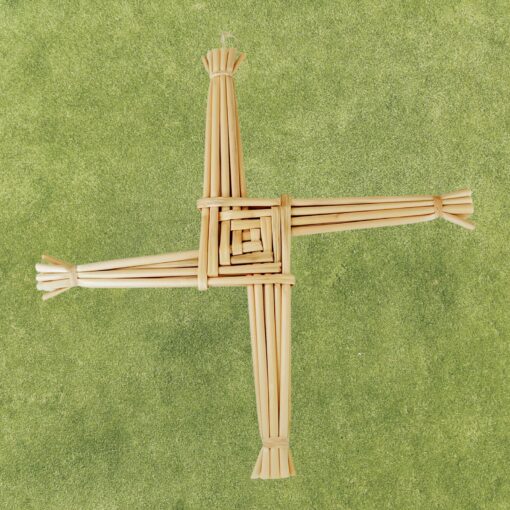 Brighid's Cross Intricate Wheat Weaving for Irish Heritage and Home Decor - Image 2