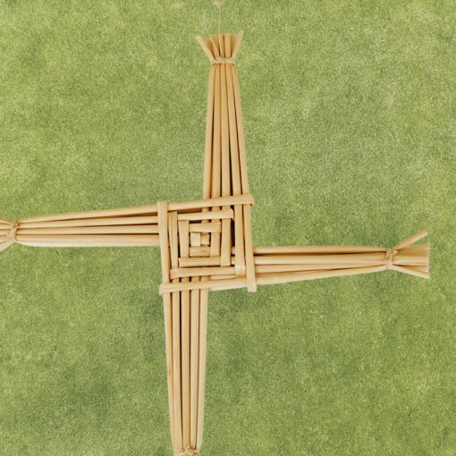 Brighid's Cross Intricate Wheat Weaving for Irish Heritage and Home Decor - Image 4