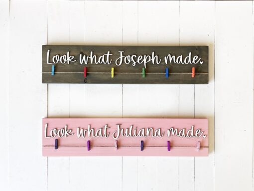 Personalized Kids Artwork Display Board Showcase Your Little Picasso's Creations - Image 2