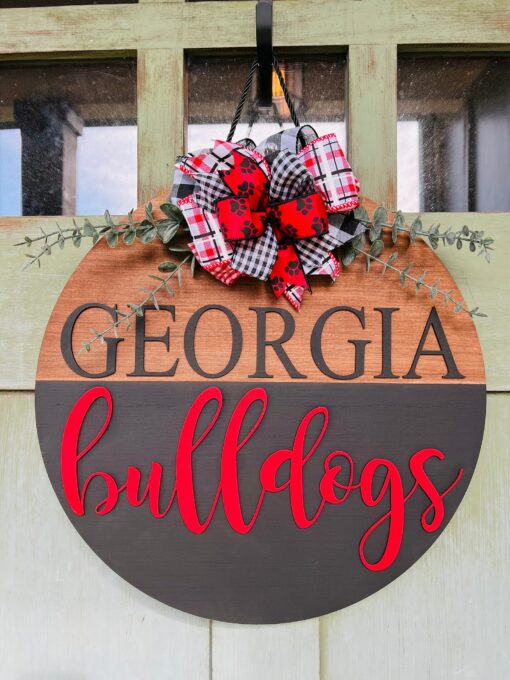 Georgia Bulldogs Front Door Hanger Show Your Team Spirit with Style - Image 2