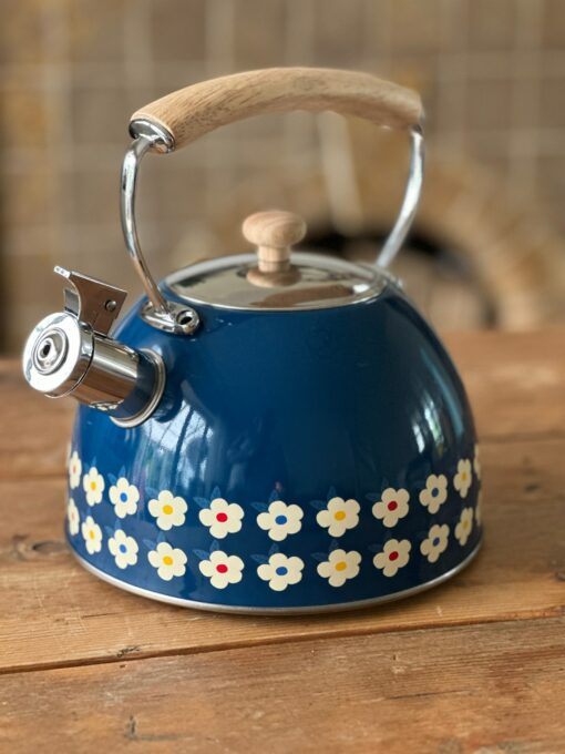 Enchanting Midnight Navy Singing Kettle A Symphony for Your Stovetop - Image 6