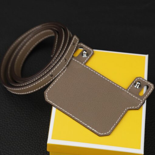 12mm Epsom Leather Shoulder Strap for Constance Slim Wallet Elevate Your Style with Crossbody Convenience - Image 2
