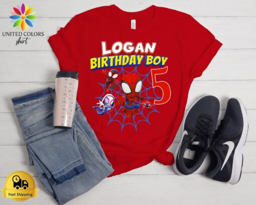 Spidey-tastic Birthday Tee Celebrate with Spidey and His Amazing Friends - Image 5