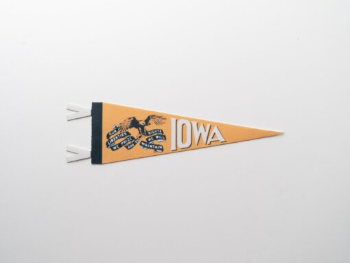 Iowa Felt Pennant Hawkeye Pride, Unfurled - Image 4