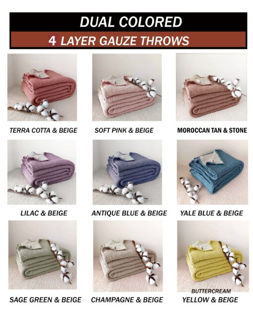 Organic Cotton Gauze Blanket Oversized, Custom-Sized, and Ultra-Soft for Ultimate Comfort - Image 6