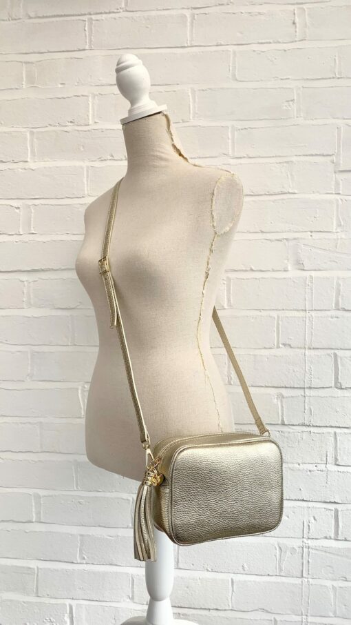 Shimmering Metallic Crossbody The Perfect Accessory for Weddings and Special Occasions - Image 6