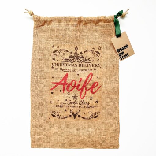 Personalized Burlap Christmas Sack Create a Festive Holiday Tradition - Image 3