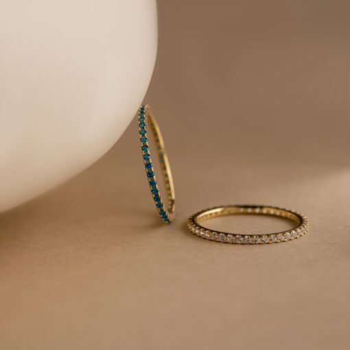 Birthstone Eternity Ring Celebrate Your Love with a Personalized Infinity Gemstone Band - Image 5