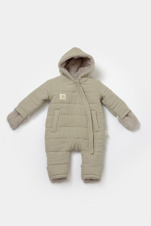 Cozy and Breathable Organic Muslin Astronaut Romper for Baby's Cosmic Adventures - Image 3