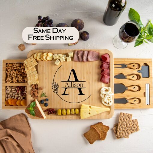 Personalized Charcuterie Board A Unique Wedding or Anniversary Gift for Couples - Image 3