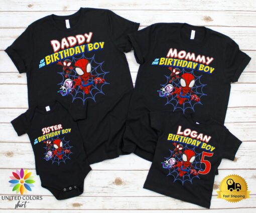 Spidey-tastic Birthday Tee Celebrate with Spidey and His Amazing Friends - Image 3